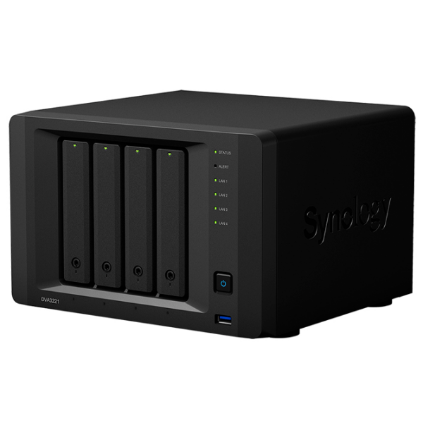 Сетевое хранилище Synology DVA3221 Черный  photo 3