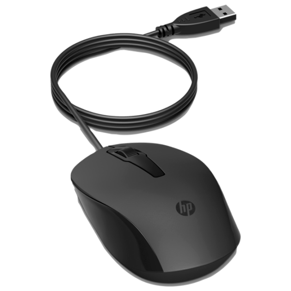 Mouse HP 150 Black Cu fir, 1600 dpi photo 4