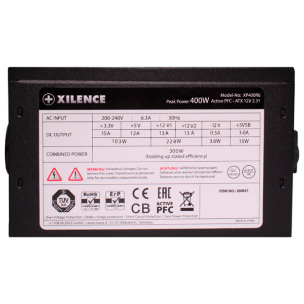 Блок питания Xilence XP400R6 400 Вт Черный  photo 5