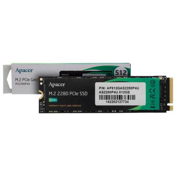 SSD Apacer AS2280P4X M.2 512 ГБ Скорость чтения: 2100 MБ/ с,
Скорость записи: 1700 MБ/ с photo 3