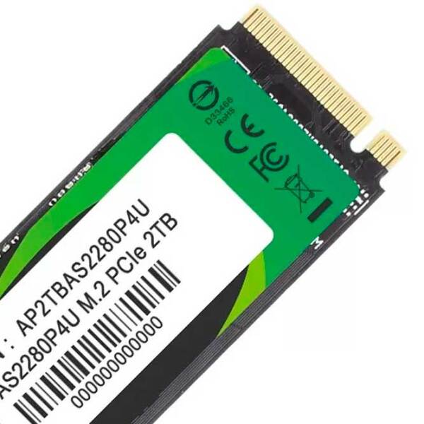 SSD Apacer AS2280P4X M.2 512 ГБ Скорость чтения: 2100 MБ/ с,
Скорость записи: 1700 MБ/ с photo 4