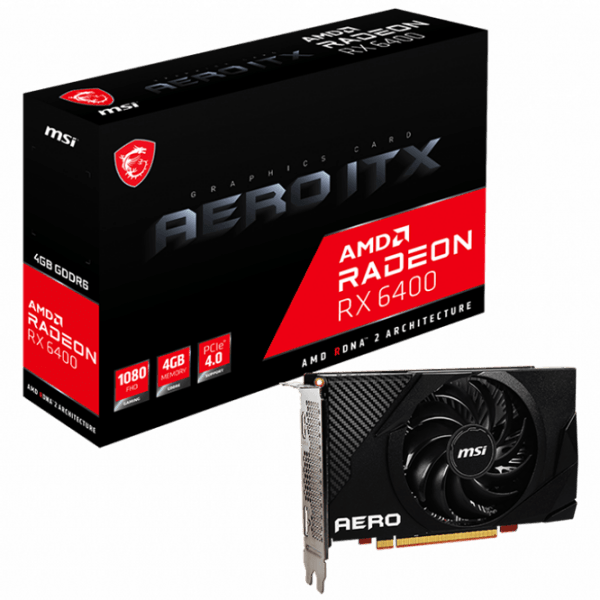 Placă video MSI Radeon RX 6400 AERO ITX 4 GB  photo 5