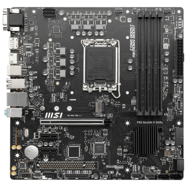 Placă de bază MSI PRO B660M-P mATX  photo 1