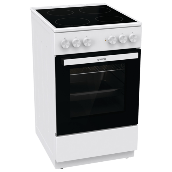 Плита Gorenje GEC 5A21 WG-B Белый Тип плиты: Электрическая, 68 л, Тип духовки: Электрическая photo 1