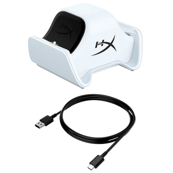Stație de încărcare controller HyperX ChargePlay Duo Dualsense White  photo 5
