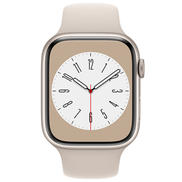 Ceas inteligent Apple Watch Series 8 Starlight | 45 mm | Aluminiu/ Silicon
| MNP23UL/ A photo 2