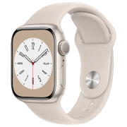 Ceas inteligent Apple Watch Series 8 Starlight | 41 mm | Aluminiu/ Silicon
| MNP63UL/ A