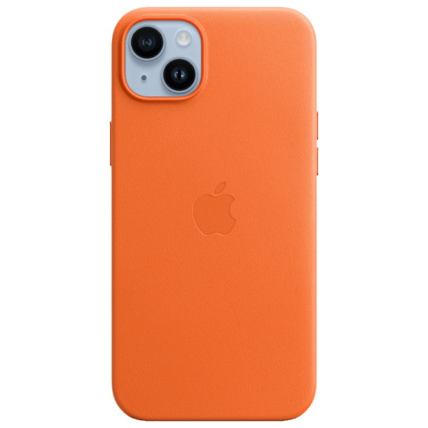 Husă pentru smartphone Apple iPhone 14 Plus (MPPF3ZE/ A) Orange Apple, Piele, MagSafe Back photo 1