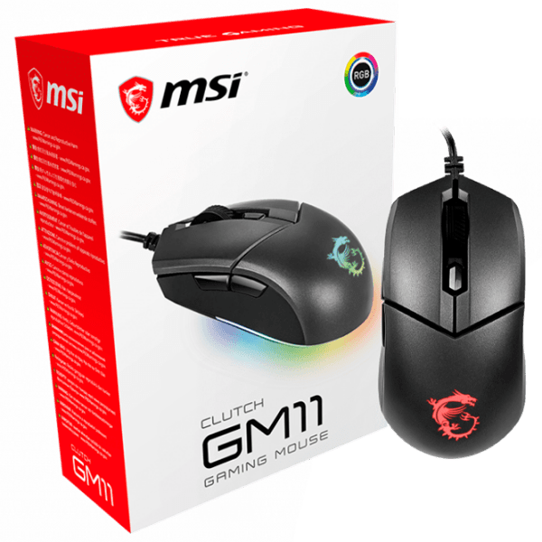 Mouse MSI Clutch GM11 Black Cu fir / 5000 dpi photo 6