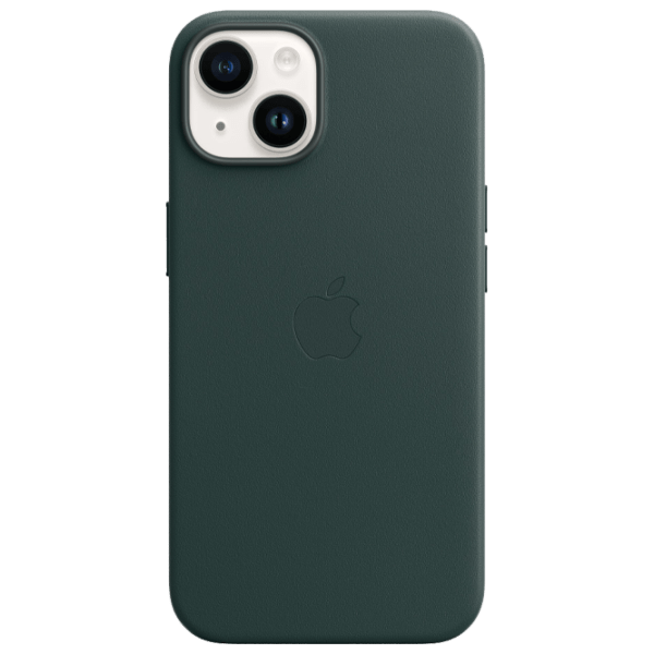 Чехол для смартфона Apple iPhone 14 (MPP53ZE/ A) Forest Зелёный Apple, Кожа, MagSafe Back photo 1