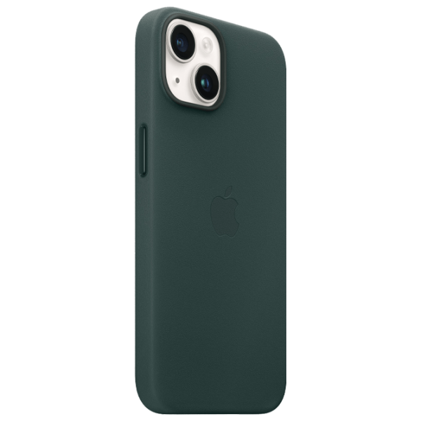 Чехол для смартфона Apple iPhone 14 (MPP53ZE/ A) Forest Зелёный Apple, Кожа, MagSafe Back photo 2