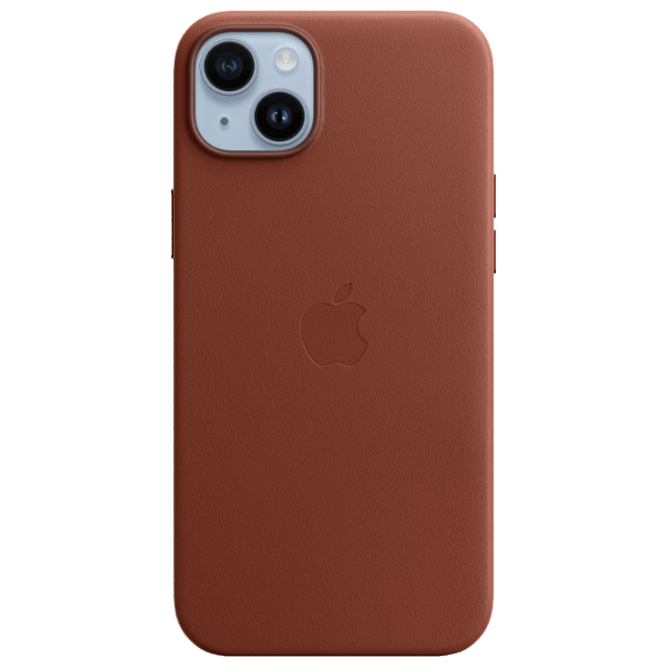 Husă pentru smartphone Apple iPhone 14 Plus (MPPD3ZE/ A) Brown Apple, Piele, MagSafe Back photo 1