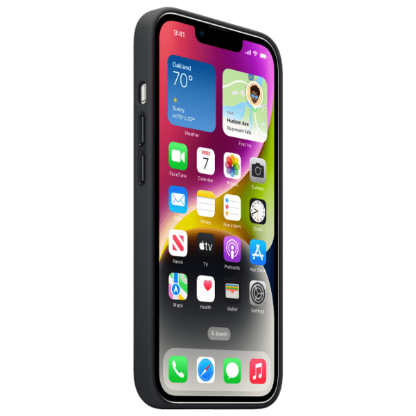 Чехол для смартфона Apple iPhone 14 (MPP43ZE/ A) Midnight Черный Apple, Кожа, MagSafe Back photo 2