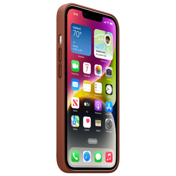 Чехол для смартфона Apple iPhone 14 (MPP73ZE/ A) Коричневый Apple, Кожа, MagSafe Back photo 3