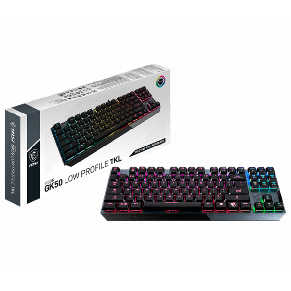 Tastatură MSI Vigor GK50 Low Profile Black Gaming, Cu fir photo 5