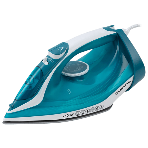 Fier de călcat Polaris PIR2487AK Blue 2400 W, 45 g/ min, 0.26 l, Ceramică photo 1