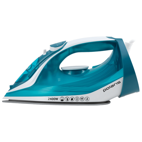 Fier de călcat Polaris PIR2487AK Blue 2400 W, 45 g/ min, 0.26 l, Ceramică photo 2