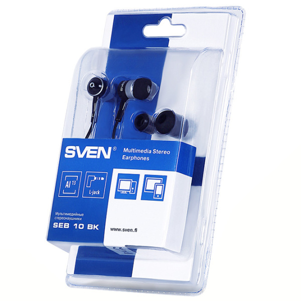 Căști Sven E-10 BK Black Cu fir / Personal / In ear photo 5