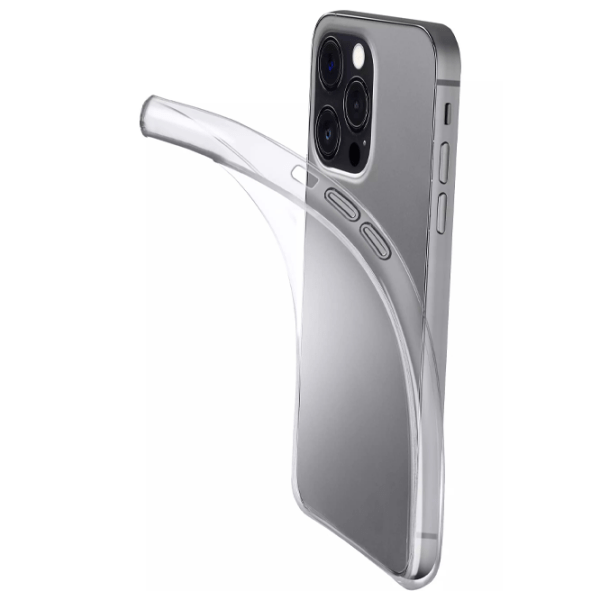 Husă pentru smartphone Apple iPhone 14 Pro Max (Fine) Transparent Cellularline, Soft, Back photo 2