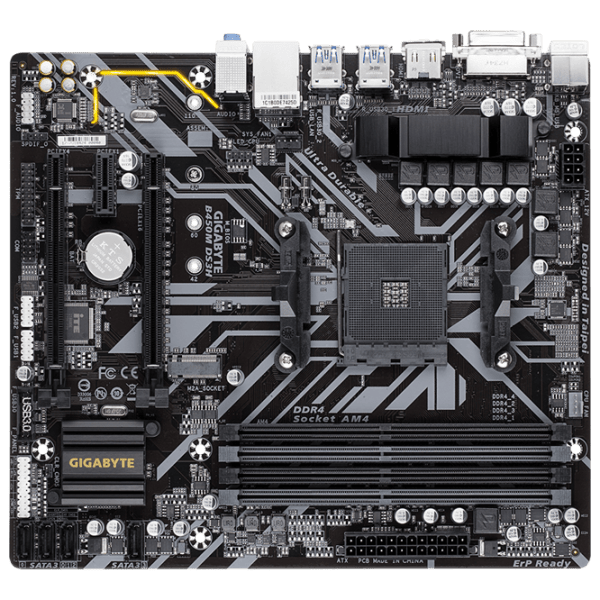 Материнская плата Gigabyte B450M DS3H 1.0 mATX  photo 4
