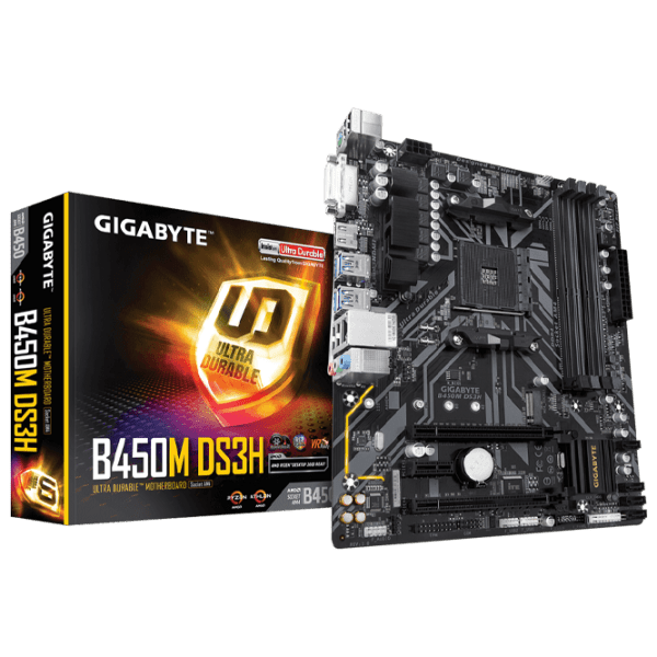 Материнская плата Gigabyte B450M DS3H 1.0 mATX  photo 5