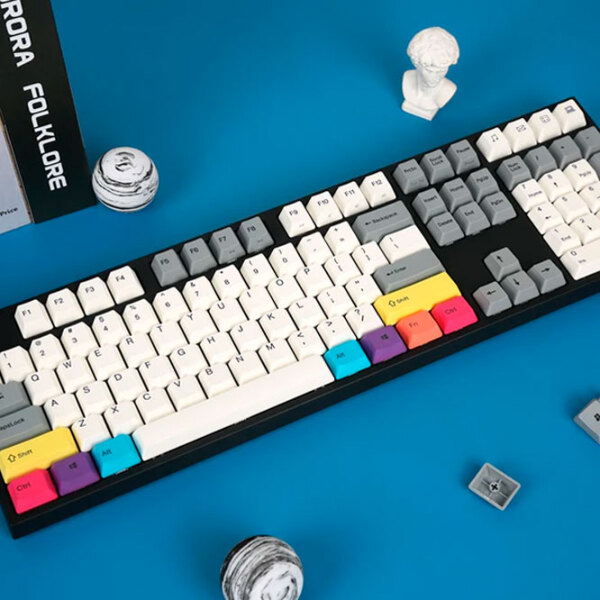 Tastatură Varmilo MA108M V2 CMYK Black Gaming, Cu fir photo 6