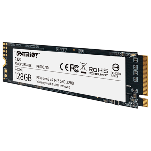 SSD Patriot P300 M.2 128 ГБ Скорость чтения: 2100 MБ/ с,Скорость записи: 1650 MБ/ с photo 4