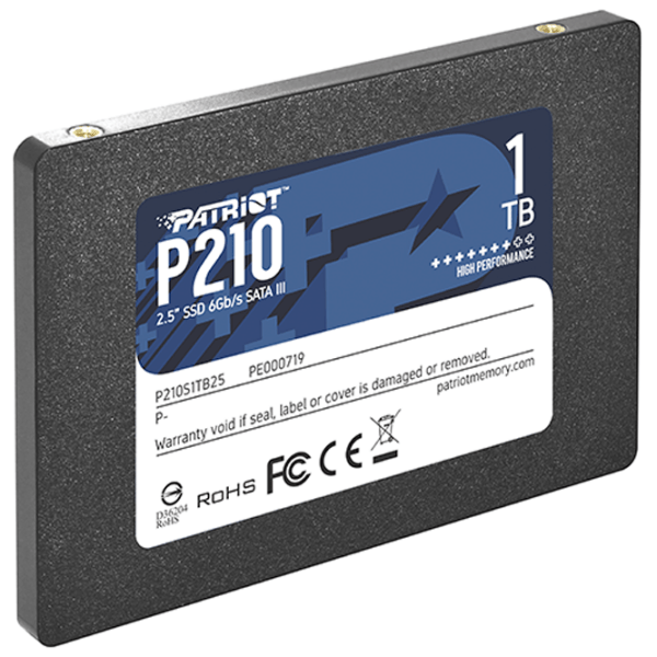 SSD Patriot P210 2.5'' 1 ТБ Скорость чтения: 520 MБ/ с,
Скорость записи: 430 MБ/ с photo 3