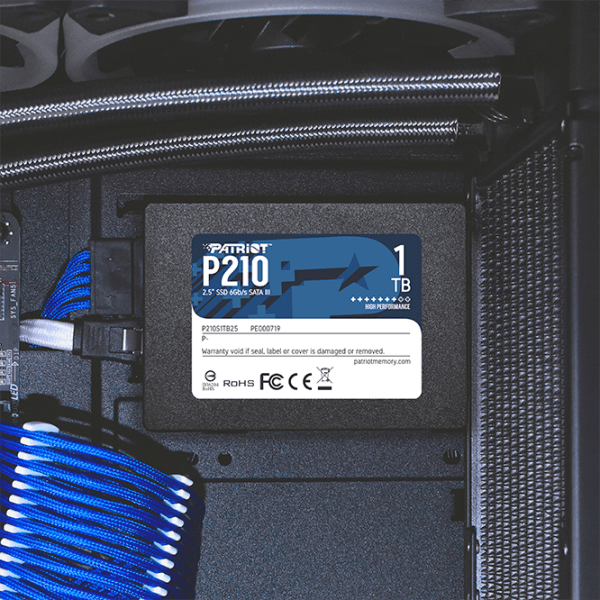SSD Patriot P210 2.5'' 1 ТБ Скорость чтения: 520 MБ/ с,
Скорость записи: 430 MБ/ с photo 4