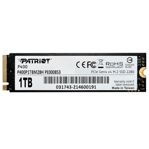 SSD Patriot P400 M.2 1 ТБ Скорость чтения: 5000 Мб/ с,
Скорость записи: 4800 MБ/ с photo 2