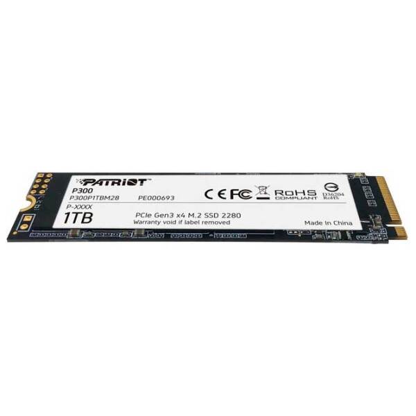 SSD Patriot P300 M.2 1 ТБ Скорость чтения: 2100 MБ/ с,
Скорость записи: 1650 MБ/ с photo 4