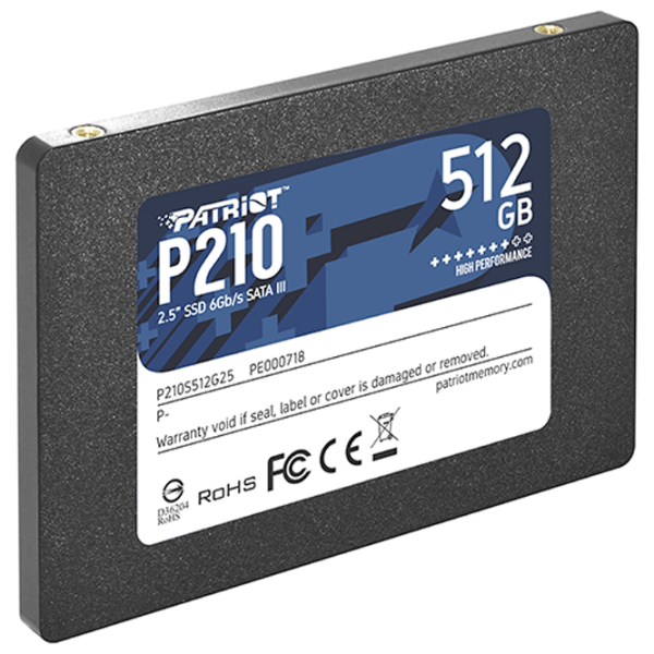 SSD Patriot P210 2.5'' 512 ГБ Скорость чтения: 520 MБ/ с,Скорость записи: 430 MБ/ с photo 3