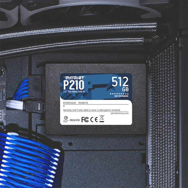 SSD Patriot P210 2.5'' 512 ГБ Скорость чтения: 520 MБ/ с,Скорость записи: 430 MБ/ с photo 4