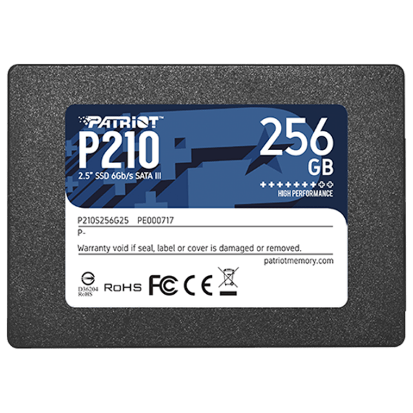 SSD Patriot P210 2.5'' 256 ГБ Скорость чтения: 520 MБ/ с,Скорость записи: 430 MБ/ с photo 1