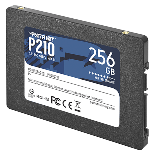 SSD Patriot P210 2.5'' 256 ГБ Скорость чтения: 520 MБ/ с,Скорость записи: 430 MБ/ с photo 2