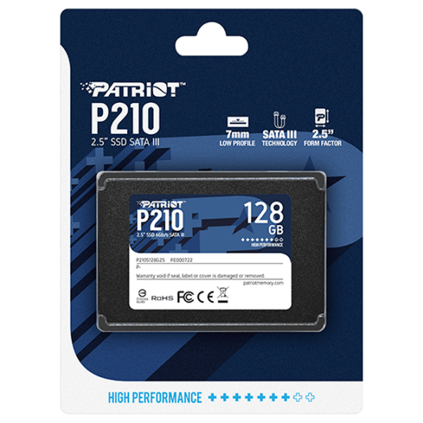 SSD Patriot P210 2.5'' 128 ГБ Скорость чтения: 520 MБ/ с,
Скорость записи: 430 MБ/ с photo 5