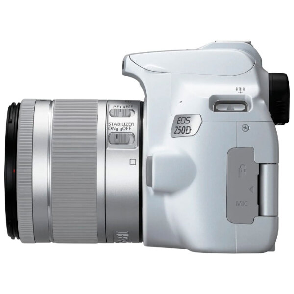 Cameră foto Canon EOS 250D + EF-S 18-55mm f/ 3.5-5.6 IS STM Kit White CMOS, 24.1 MP, f/ 4 - f/ 5.6 photo 3