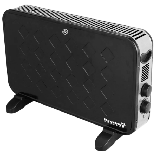 Convector HAUSBERG HB-8220 Black 18 m², 2000 W, Mecanic, Pe podea photo 1
