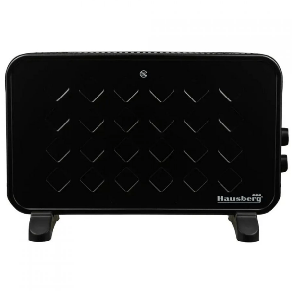 Convector HAUSBERG HB-8220 Black 18 m², 2000 W, Mecanic, Pe podea photo 2