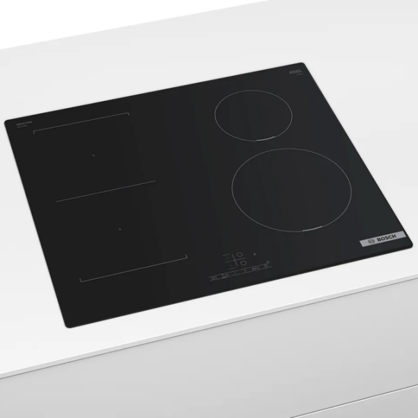 Plită încorporabilă cu inducție Bosch PWP611BB5E Black Vitroceramică, 4600 W photo 3