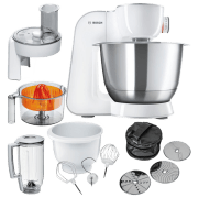 Mașină de bucătărie Bosch MUM58243 Gray 1000 W, Mecanic, Numărul de viteze: 7