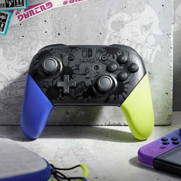 Gamepad Nintendo Switch Pro Splatoon 3 Edition Multicolor Fără fir / 12 buttons photo 5