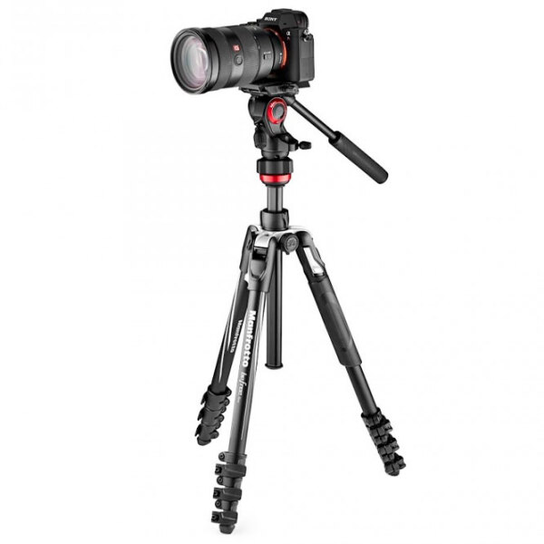 Trepied Manfrotto BeFree LIVE AL LEV BLK KIT 2W Black Pe podea photo 3