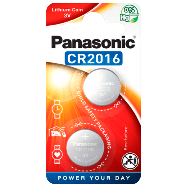 Батарейка Panasonic Lithium CR2016 (2 шт.)  photo 1