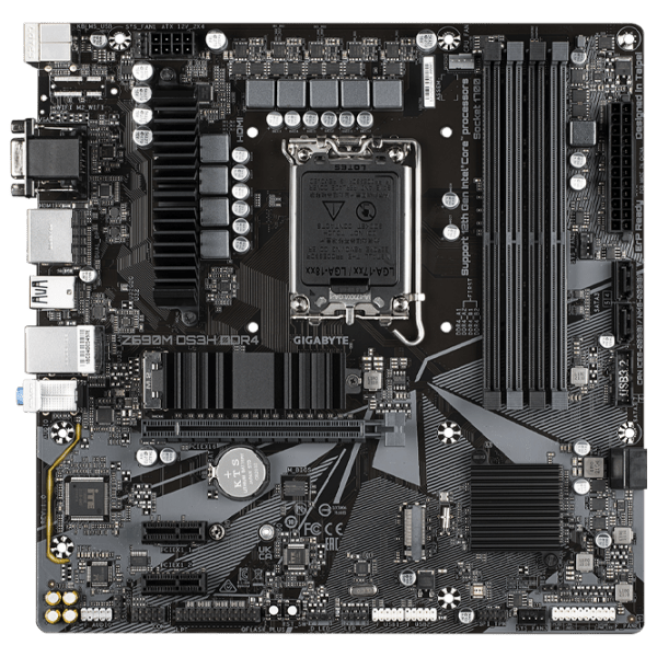 Материнская плата Gigabyte Z690M DS3H mATX  photo 1