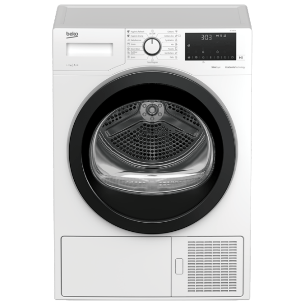 Mașină de uscat rufe Beko DF7439SX White 7 kg, A++ photo 1