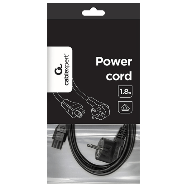 Кабель питания Cablexpert PC-186-ML12 Shuko/ C5 Черный  photo 4