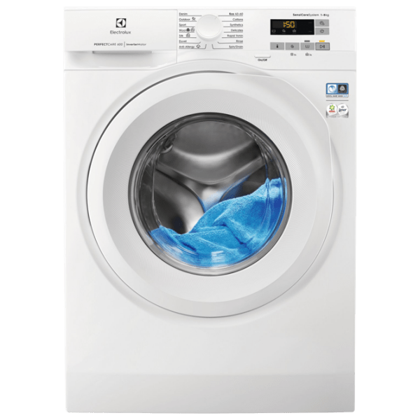 Mașină de spălat Electrolux EW6FN528S White 8 kg, 1200 rpm, C photo 1