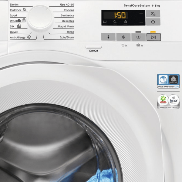 Mașină de spălat Electrolux EW6FN528S White 8 kg, 1200 rpm, C photo 2