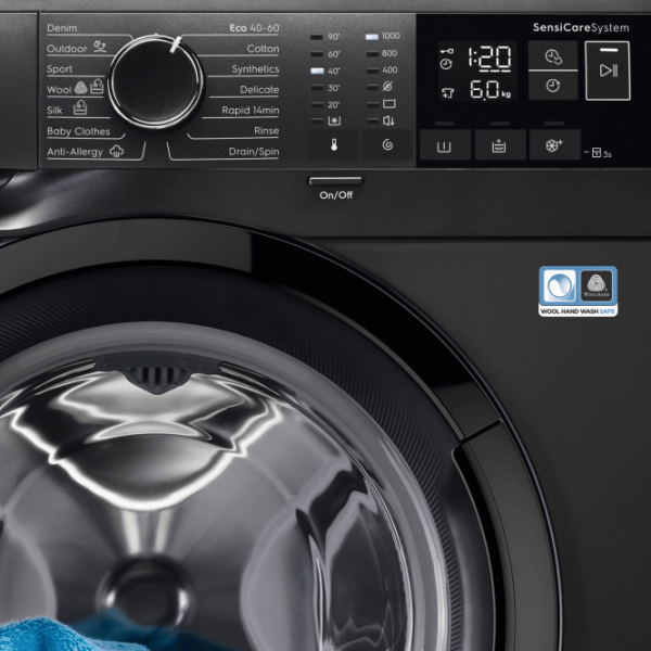Mașină de spălat Electrolux EW6SN406BXI Black 6 kg, 1000 rpm, C photo 3